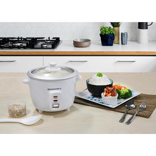 Cuisine 6-Cup Rice Cooker with Glass Lid ERC-003