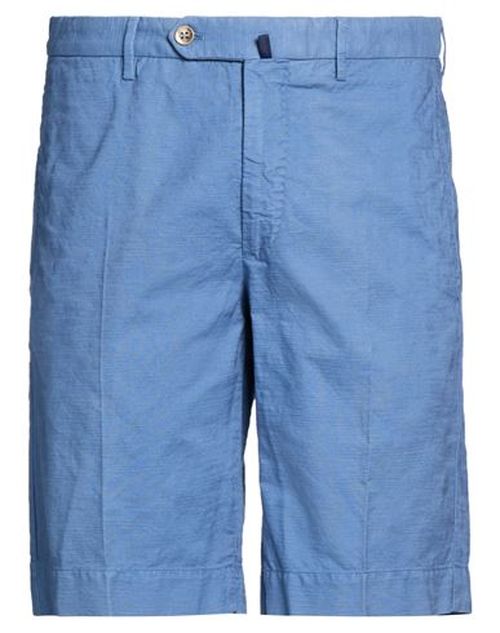 Man Shorts & Bermuda Shorts Pastel blue Size 40 Cotton