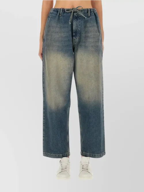 Moschino - casual drawstring denim trouser
