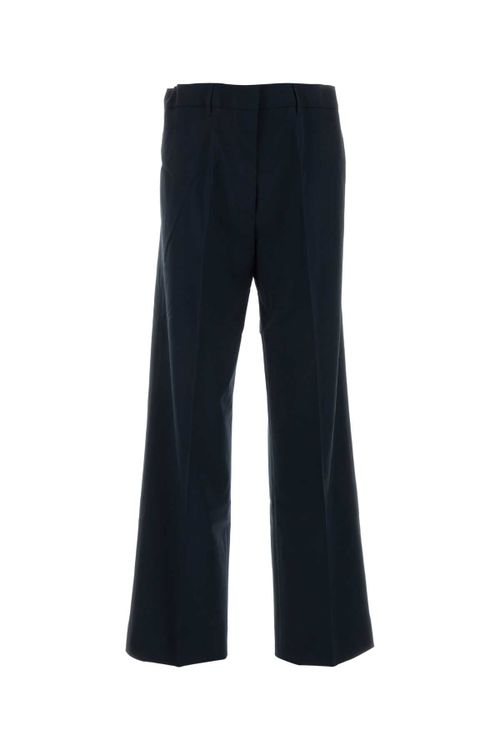 Stretch Wool Trousers — Navy