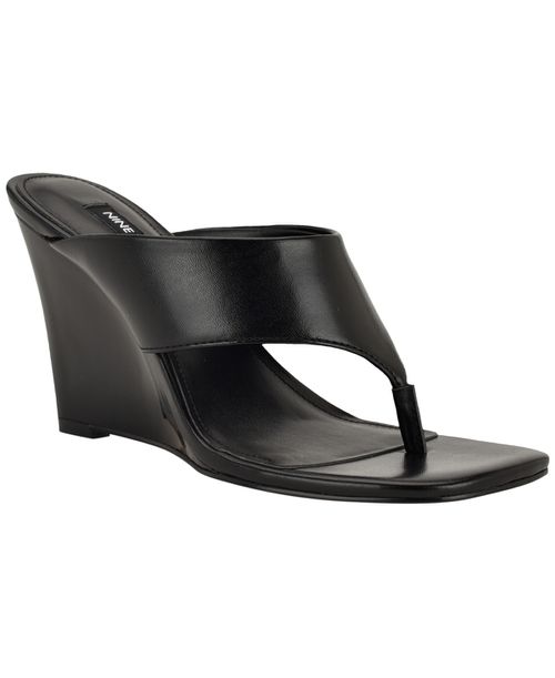 Women's Presa Slip-On Wedge Sandals - Black