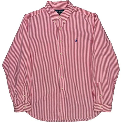 Ralph Lauren Striped Shirt - Red Cotton