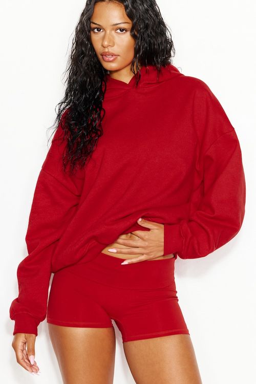 UltraFleece Hoodie - Red - Women Clothing