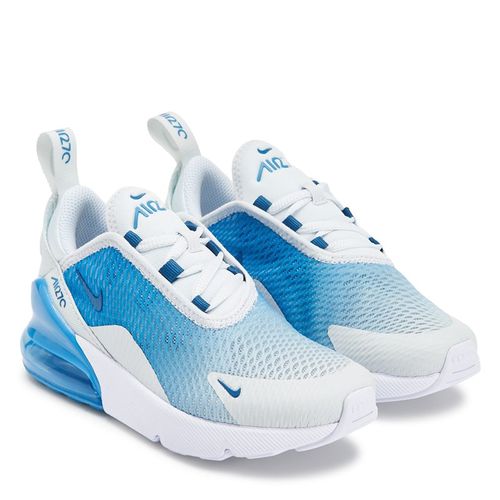 Kids' Air Max 270 Sneaker Little Kid Shoes (White/Blue)