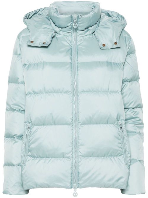 Logo-patch jacket - Green