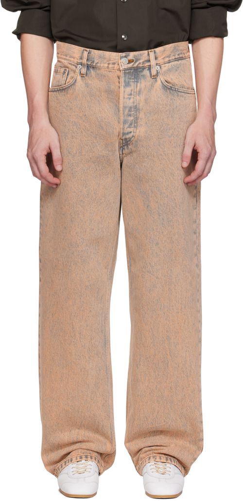 Dries Van Noten Pink Dyed Jeans