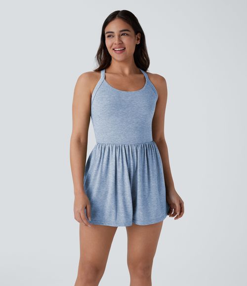 Pocket 2-in-1 Romper-Easy Peezy Edition  - Cloudlight Blue