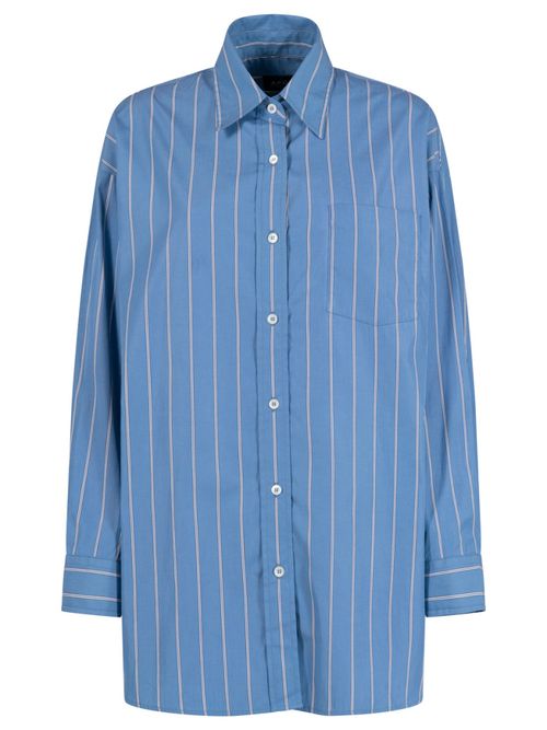 Blue Relaxed Stripes Shirt