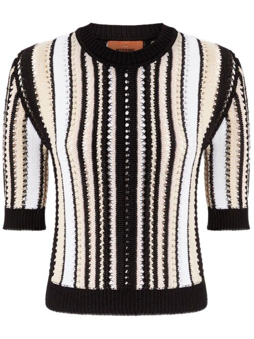 Striped sweater - Black
