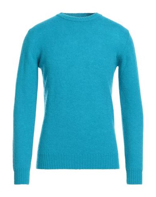 Man Sweater Azure Size 3XL Wool, Polyamide