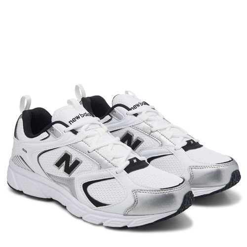 408 Sneakers (White/Black/Silver)