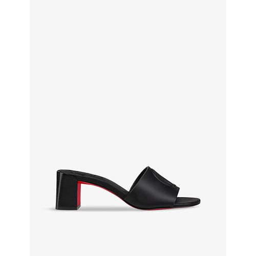 Womens Black So CL 55 Leather Heeled Mules