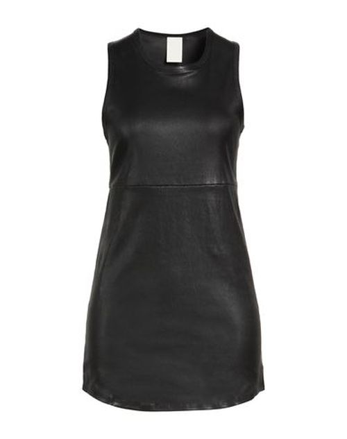 Woman Mini dress Black Size S Lambskin