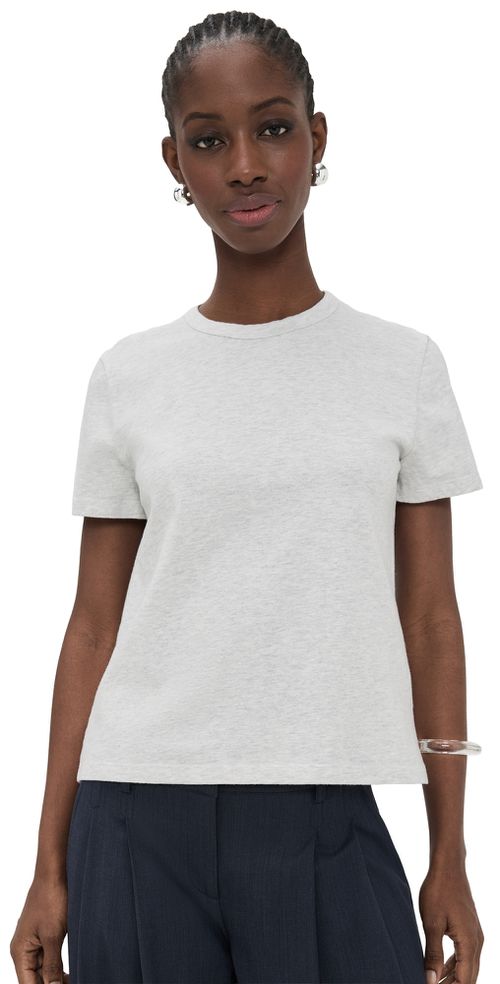 The Perfect Crewneck Tee in Allday Jersey Heather Slate