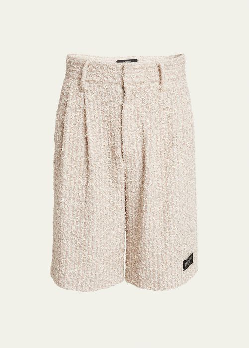 Men's Boucle Tweed Skater Shorts