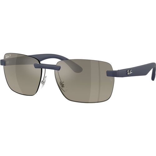Ray - Ban Unisex Ray - Ban RB4470CH 63315J Sunglasses Peek Blue Geometric Polarized ["Sfumato