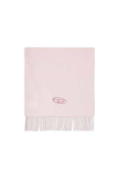 Wool-blend scarf with fringed edges - Scarf - Man - Pink