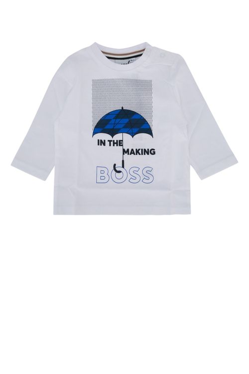 Umbrella Graphic Print T-Shirt — White