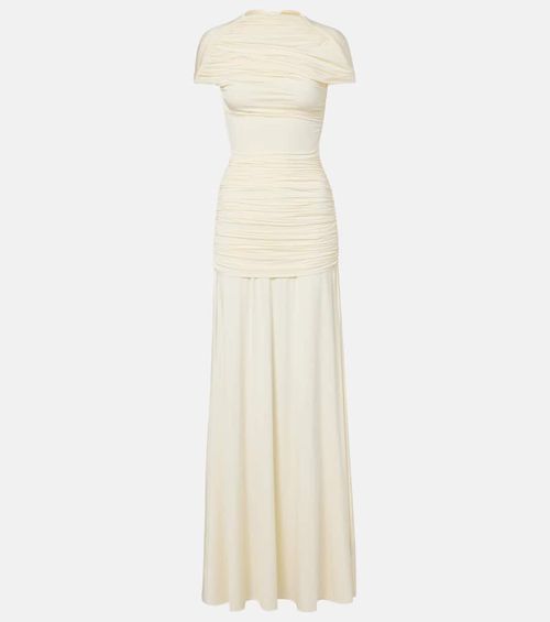 Draped jersey gown