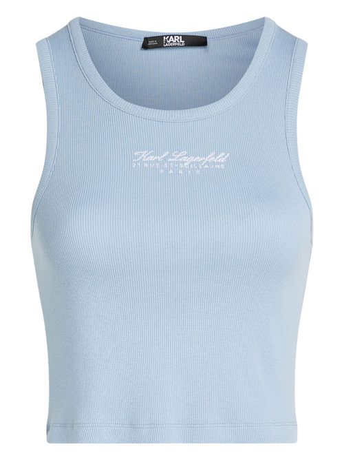 Hotel Karl organic cotton tank top - Blue