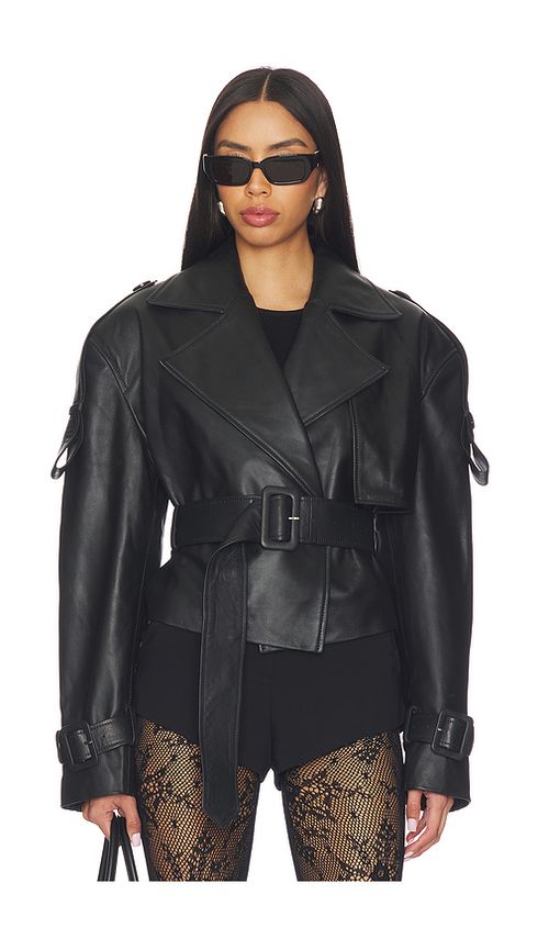 MANOKHI Hana Jacket in Black. L also in M