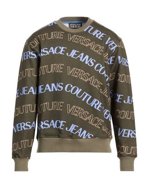 Man Sweatshirt Military green Size L Cotton