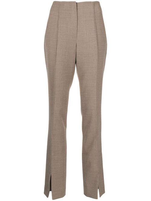Front-slit trousers - Brown