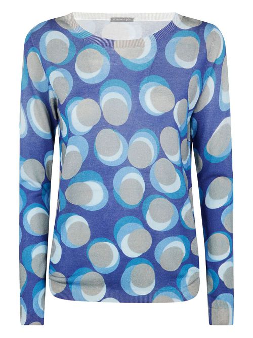 IN BED WITH YOU geometric jumper - Blue