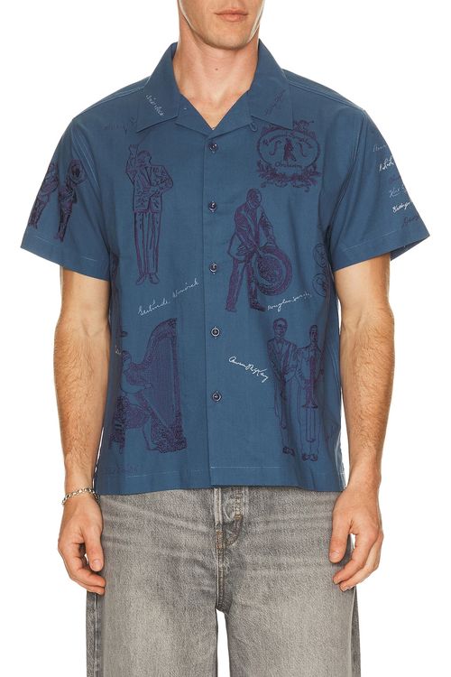 Samuel Zelig Orchestra Camp Shirt in Deep Blue - Blue. M also in L, S, XL/1X, XXL/2X