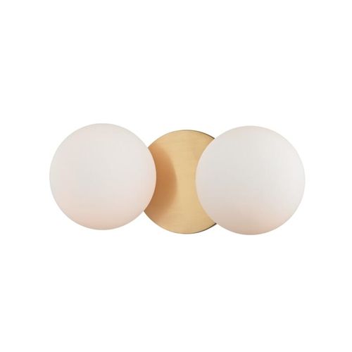 Baird 2-Light 11" Bathroom Vanity Light in Aged Bra