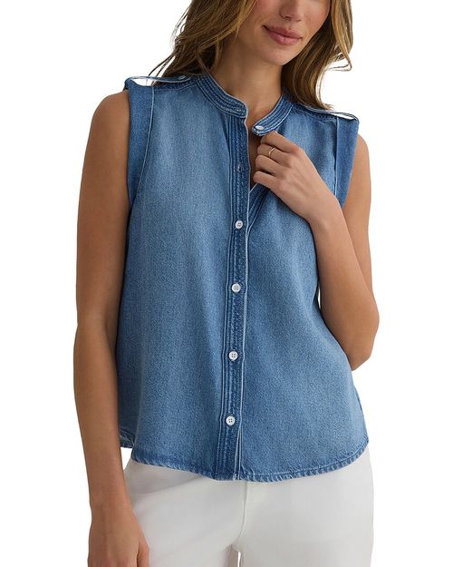 Roll Sleeve With Tabs Button Up Top