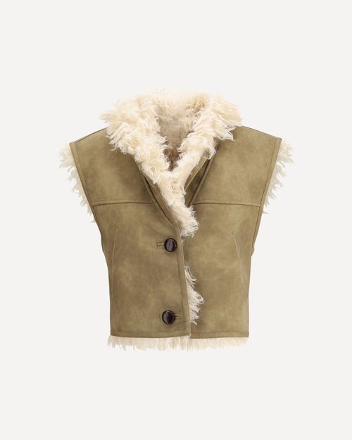 Shearling faux leather Clara Gilet Female 36