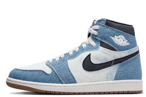 Jordan Men's 1 Retro High OG Denim Summit White/Obsidian