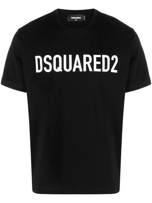 Logo-print cotton T-shirt - Black