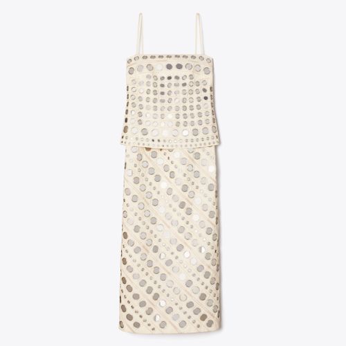 Women's Mirror Embellished Cotton Dress, size 6