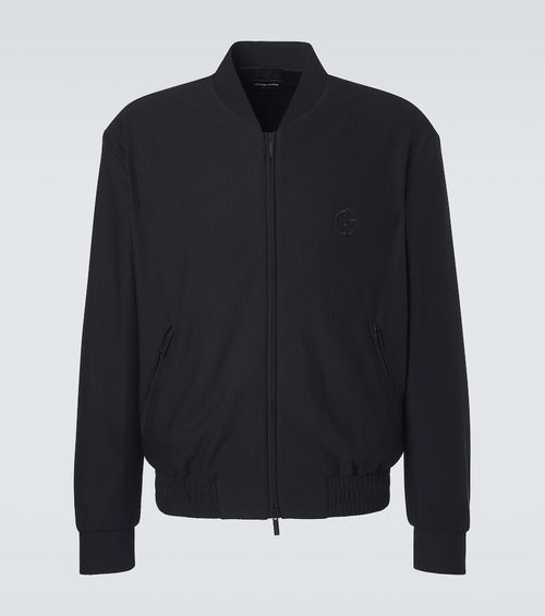 Logo blouson jacket