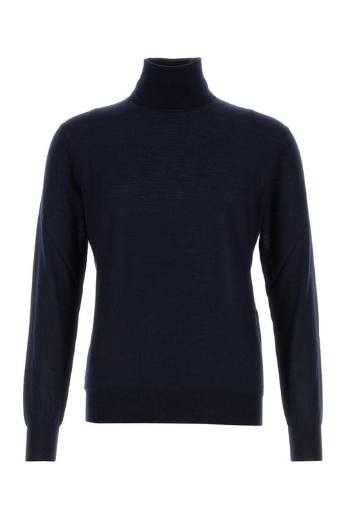 Navy Blue Cashmere Blend Sweater