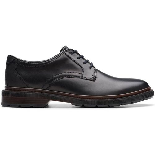 Clarks Burchill Derby Black Leather Derby Shoes,lace Up