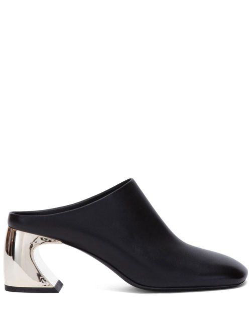 ID 65mm leather mules - Black