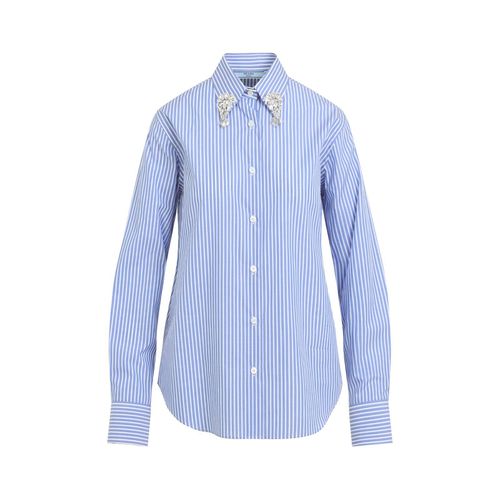 Embellished Long Sleeved Striped Shirt