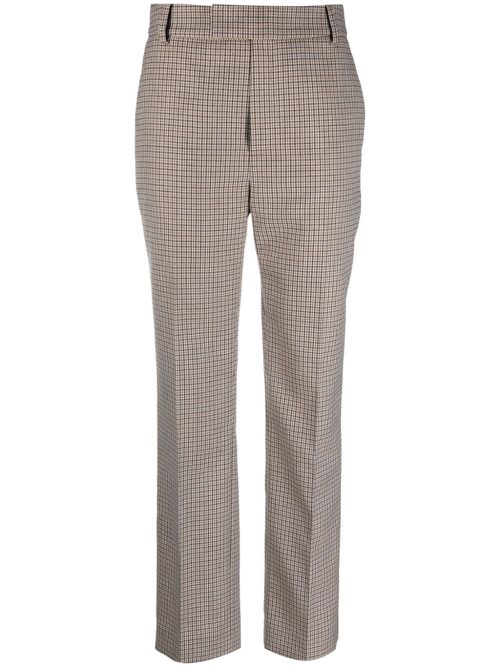 Tailored check-print trousers - Neutrals