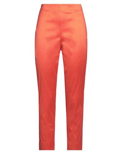 Rossopuro Woman Pants Rust Size XL Polyester, Nylon, Elastane