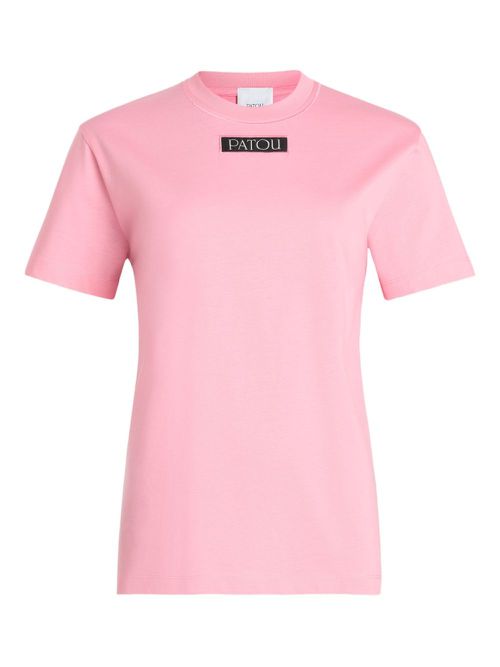 Logo-appliqué T-shirt - Pink