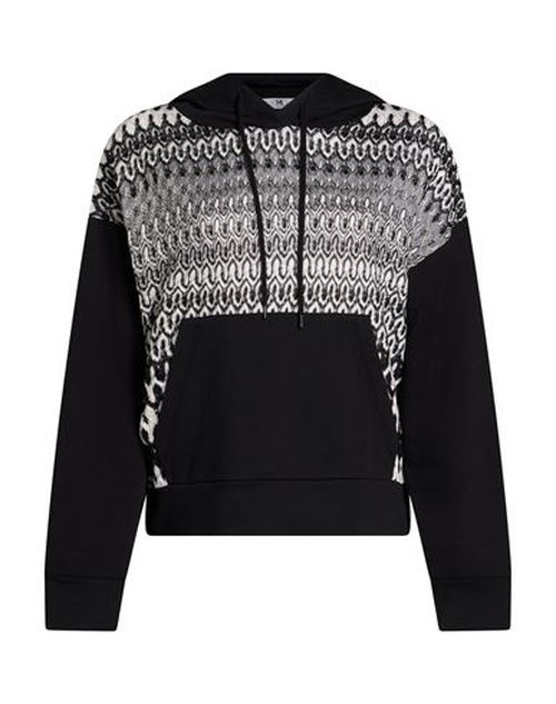 Woman Sweatshirt Black Size L Cotton