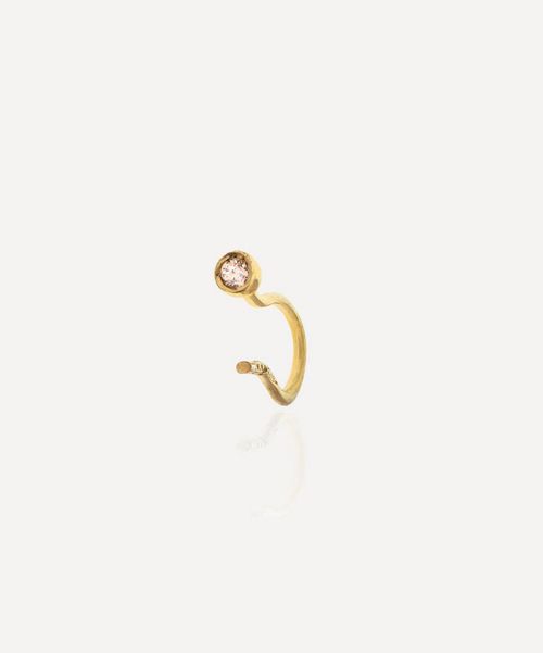 18ct Gold Tappabuchi White Diamond Stud Earring Luxury Gift