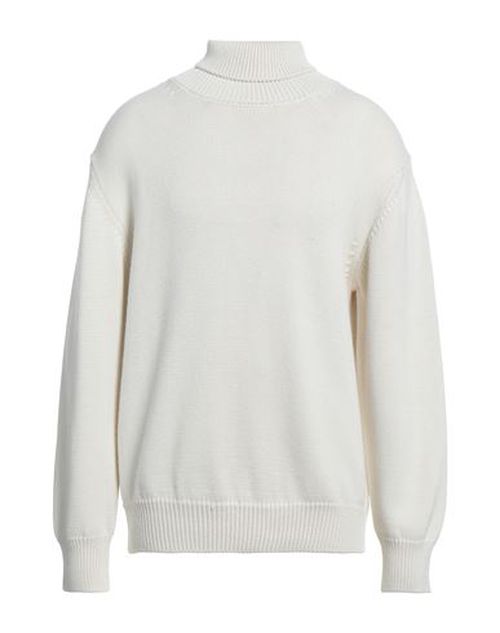 Man Turtleneck Ivory Size XXL Wool