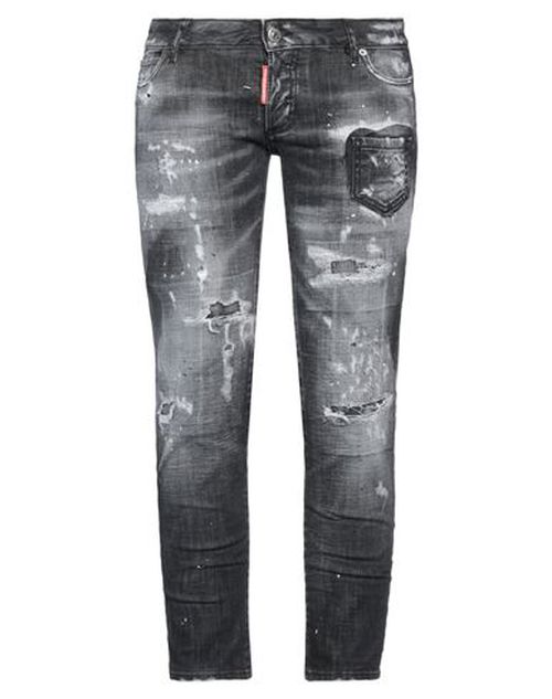 Woman Denim cropped Black