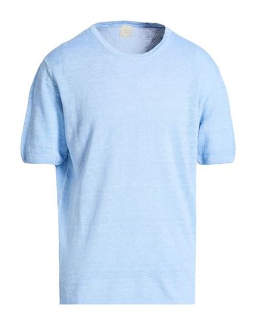 Man Sweater Light blue Size 3XL Linen