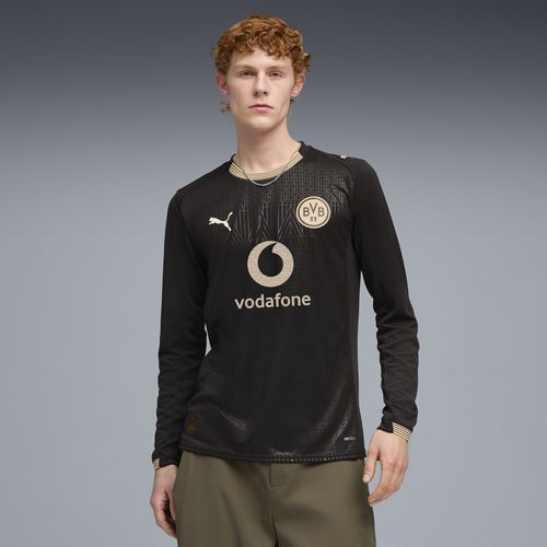 PUMA Borussia Dortmund Special Edition Men's Long Sleeve Soccer Jersey in Black