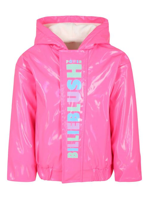Logo-print jacket - Pink